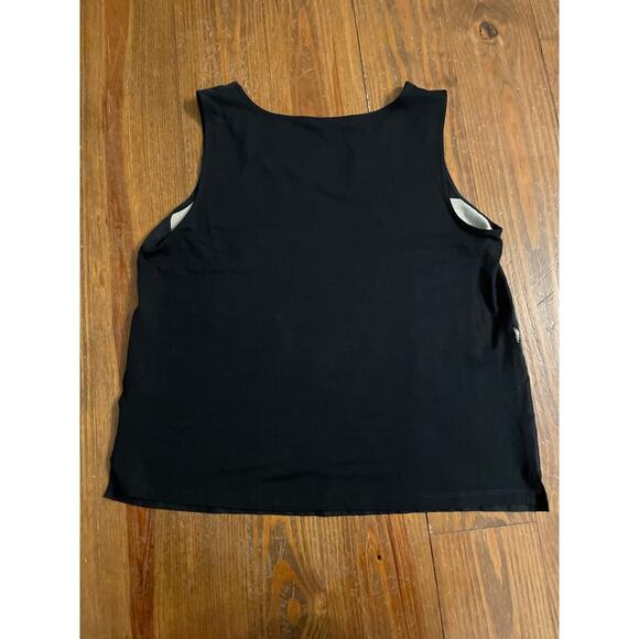 Eileen Fisher Black & White Tribal Geometric Lightweight Tank, M - Picture 4 of 4
